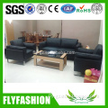 Hot sale office black color leather sofa furniture